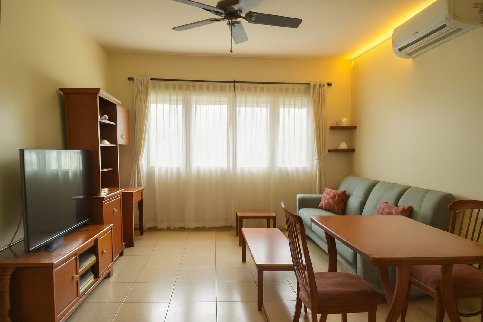 Foto tratada da sala de estar